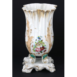 Vase en porcelaine de Paris XIXe blanche