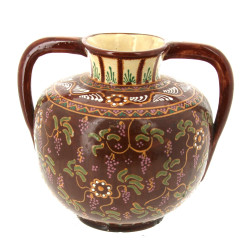 HB Quimper - Vase à deux anses en faïenc