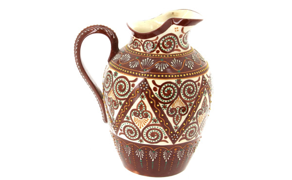 HB Quimper - Pichet à anse en faïence dé