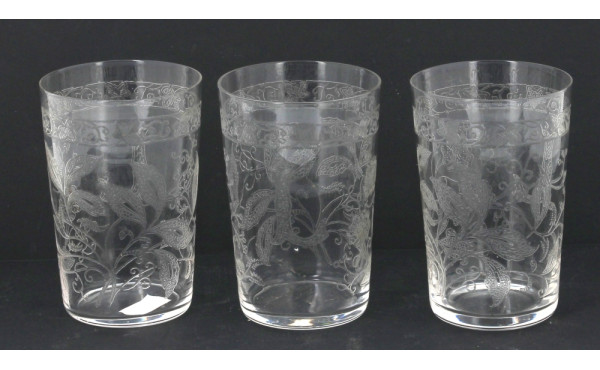 Suite de 3 verres timbales anciennes XIX