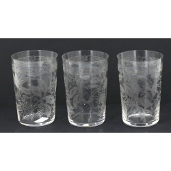 Suite de 3 verres timbales anciennes XIX