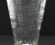 Vase évasé en verre gravé, années 50, H 