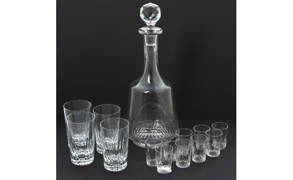 BACCARAT - 4 verres à apéritif en crista