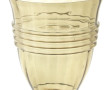 Vase style ART DECO en verre fumé, H 19,
