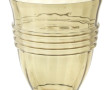 Vase style ART DECO en verre fumé, H 19,