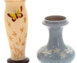 Lot de 2 vases : Vase en verre opalin b
