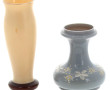 Lot de 2 vases : Vase en verre opalin b