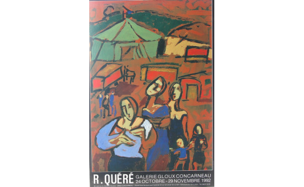 René QUERE - Affiche d'expositon galleri