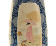 Beau vase en céramique japonaise décor d