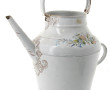 Arrosoir ancien en tôle émaillée blanc à