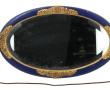 Miroir de forme ovale, circa 1925, à déc