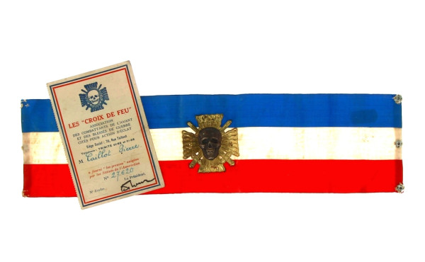 Rare brassard des Croix de Feu, associat
