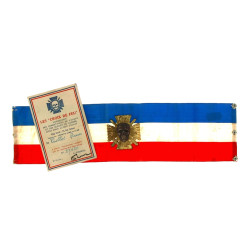 Rare brassard des Croix de Feu, associat