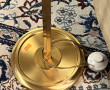 Lampadaire veilleuse articulé en laiton,
