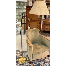 Lampadaire veilleuse articulé en laiton,