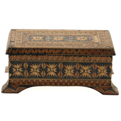Coffret rectangulaire en marqueterie de 