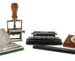Thème BUREAU vintage - Lot comprenant un