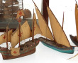 Lot de 7 petites maquettes de bateaux vi