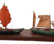 Lot de 7 petites maquettes de bateaux vi