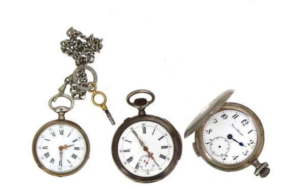 Lot de 3 montres gousset: J. Franck Genè