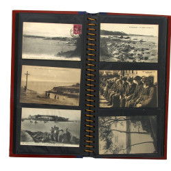 DOUARNENEZ - Album de 79 CPA (bleu et ro