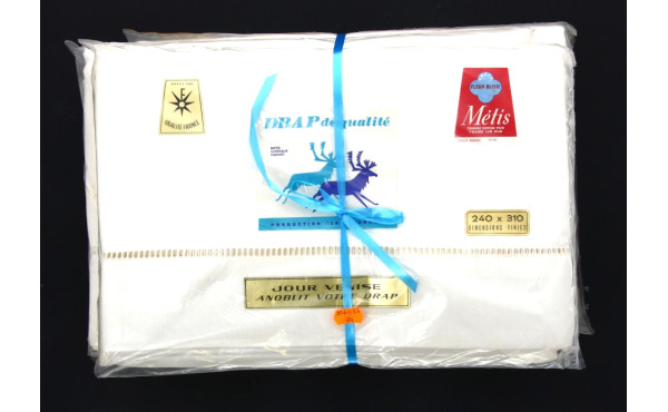 FLEUR BLEUE - Lot de 3 draps à jours neu