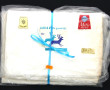 FLEUR BLEUE - Lot de 2 draps à bourdon n