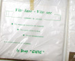 Lot de 5 draps blancs, neufs