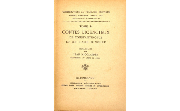 EROTISME - CONTES LICENCIEUX - 2 livres 