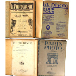 PHOTOGRAPHIE - 4 recueils de revues reli