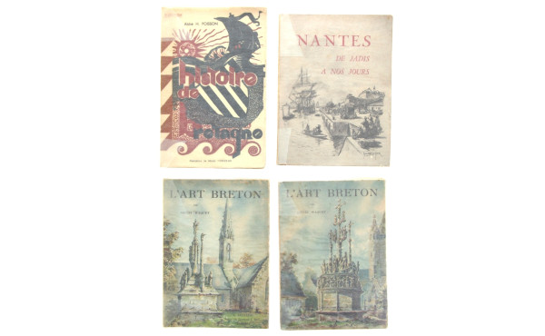 BRETAGNE - Lot de 4 livres brochés dont 