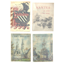 BRETAGNE - Lot de 4 livres brochés dont 
