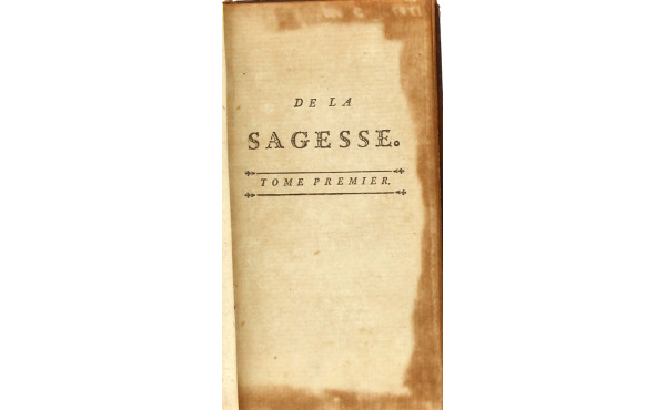 Pierre CHARRON " De la sagesse" trois li