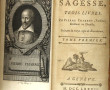 Pierre CHARRON " De la sagesse" trois li