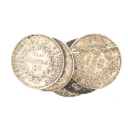 5 p. 10 fr argent années 70 poids 125,4 