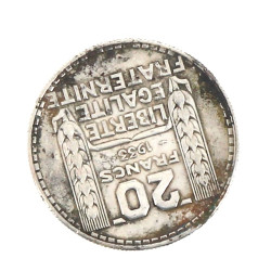 1 p. 20 fr Turin 1933 poids 19,9 grs