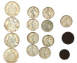 Lot de pièces en argent : 4 pièces de 10