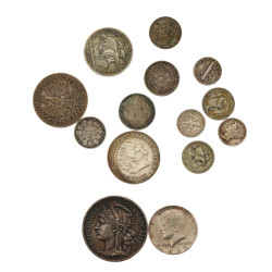 Lot de monnaies en argent différents pay