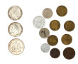 Lot de 3 pièces en argent : une pièce de
