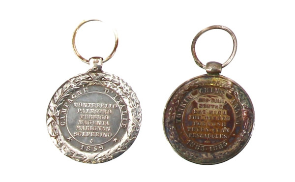  Lot de 2 médailles XIXe sans ruban: Cam