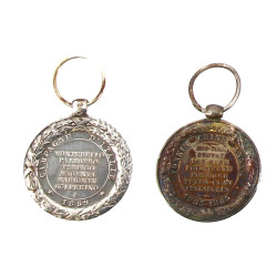  Lot de 2 médailles XIXe sans ruban: Cam