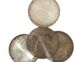 4 p. 100 fr argent 1983 et 1986 poids 60