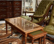 3 tables gigognes en bois fruitier style
