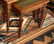 3 tables gigognes en bois fruitier style