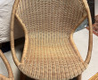 Paire de fauteuils en rotin