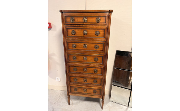 Semainier de style Louis XVI en merisier