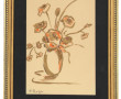 Paule ROZIER "Bouquet de fleurs", techni