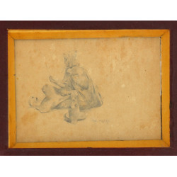 Théodore FRERE (1814-1888) "Mendiant ara