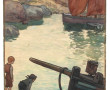 F.MEDAILLE (XIXè-Xxè) "Scène bretonne av