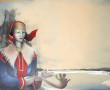 Albert DEMAN (1929-1996) "Jeune fille à 